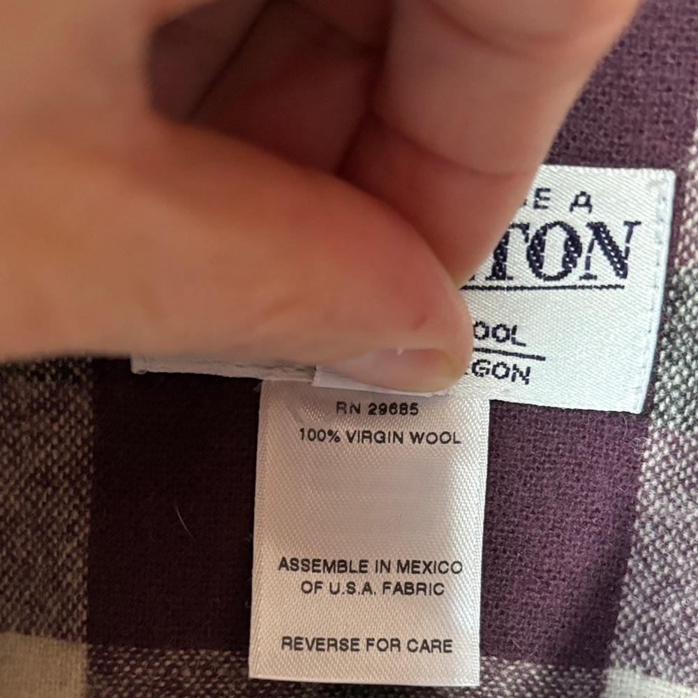 Pendleton Purple Plaid Wool Jacket - image 3